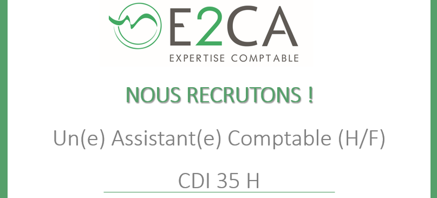Assistant comptable CDI - 35H (H/F) 